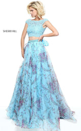 Sherri Hill 51176 Blue/Print