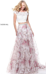 Sherri Hill 51176 Ivory/Print