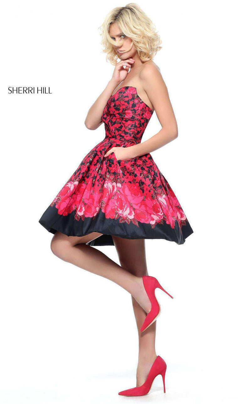 Sherri Hill 51179 Black/Red