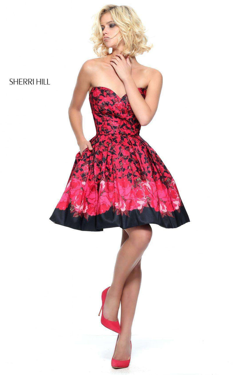 Sherri Hill 51179 Black/Red