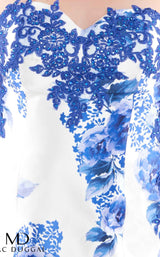 Mac Duggal Fabulouss 77173K Blue-Floral