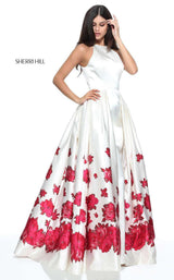 Sherri Hill 51193 Ivory/Red