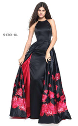 Sherri Hill 51193 Black/Red Print