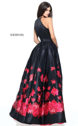 Sherri Hill 51193 Black/Red Print