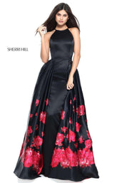 Sherri Hill 51193 Black/Red Print