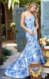 Sherri Hill 51198 Ivory/Blue