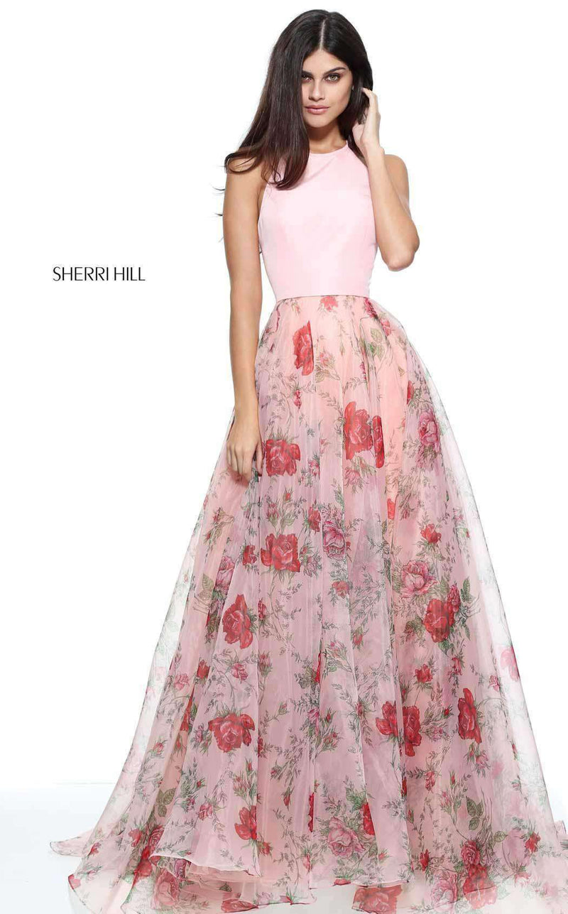 Sherri Hill 51201 Black Print