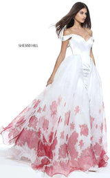 Sherri Hill 51228 Ivory/Red