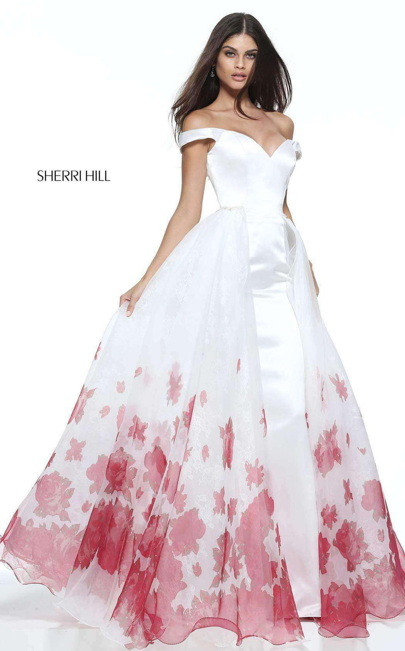 Sherri Hill 51228 Ivory/Red