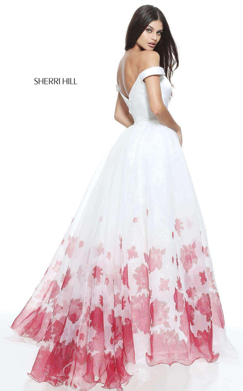 Sherri Hill 51228 Ivory/Red