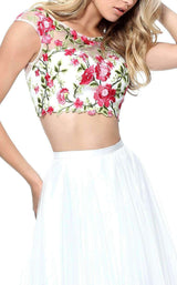 Sherri Hill 51243 Ivory/Pink