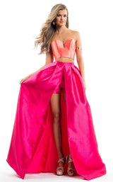 Rachel Allan 7537 Tangerine/Fuchsia
