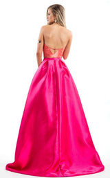 Rachel Allan 7537 Tangerine/Fuchsia