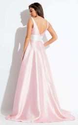 Rachel Allan 7543 Blush/White