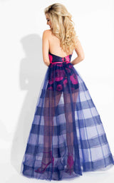 Rachel Allan 7558 Navy/Fuchsia