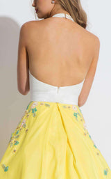 Rachel Allan 7565 White/Yellow