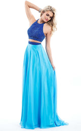 Rachel Allan 7566 Aqua/Royal