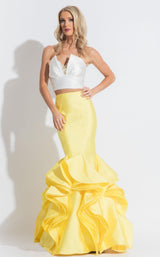 Rachel Allan 7571 White/Yellow