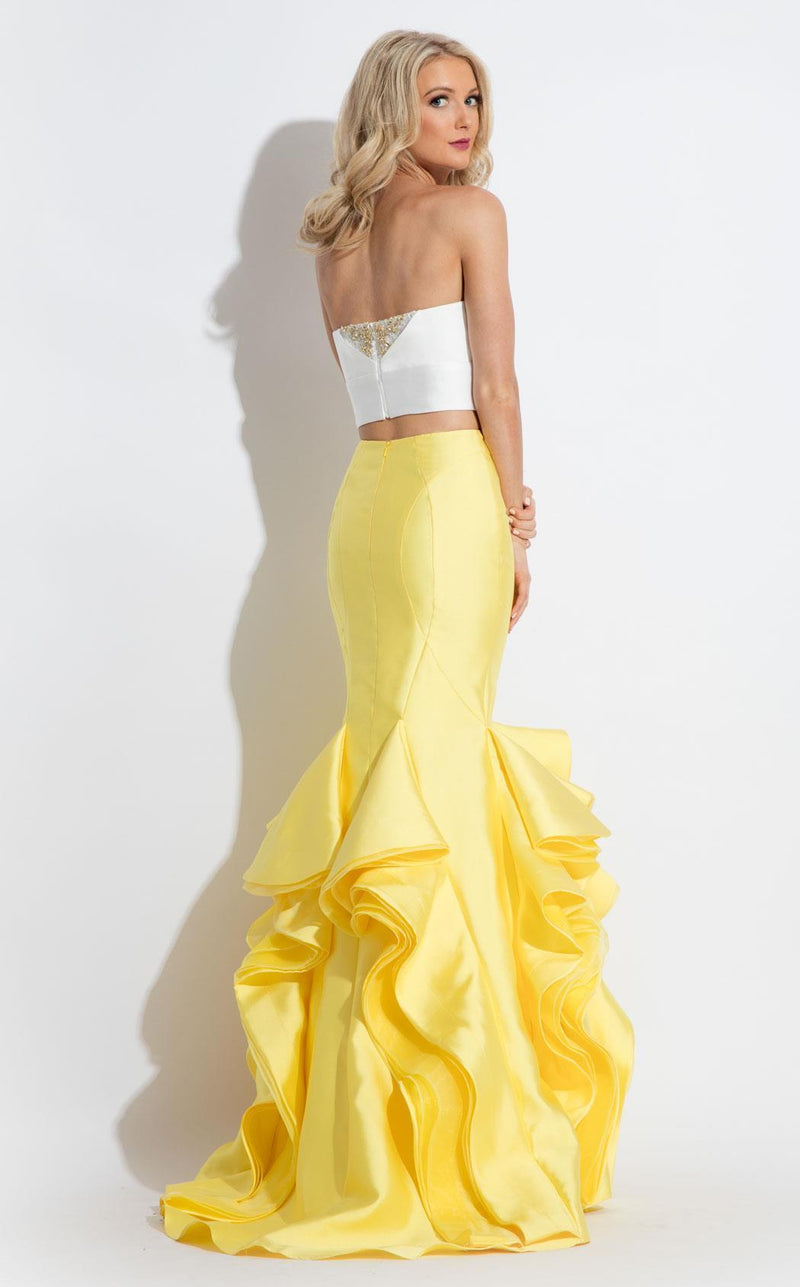 Rachel Allan 7571 White/Yellow
