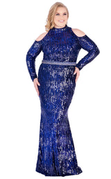 Mac Duggal Fabulouss 77468F Midnight Blue