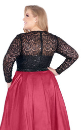 Mac Duggal Fabulouss 77473F Burgundy