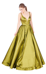 Mac Duggal 77489H Green-Apple