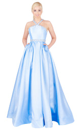 Mac Duggal 77498H Powder Blue