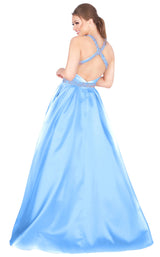 Mac Duggal 77498H Powder Blue