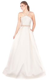 Mac Duggal 77498H Vanilla