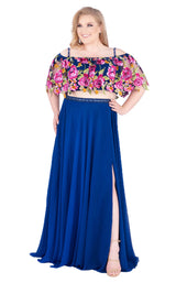 Mac Duggal Fabulouss 77521F Midnight Blue