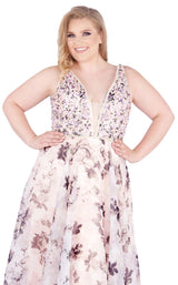 Mac Duggal Fabulouss 77542F Blush-Floral