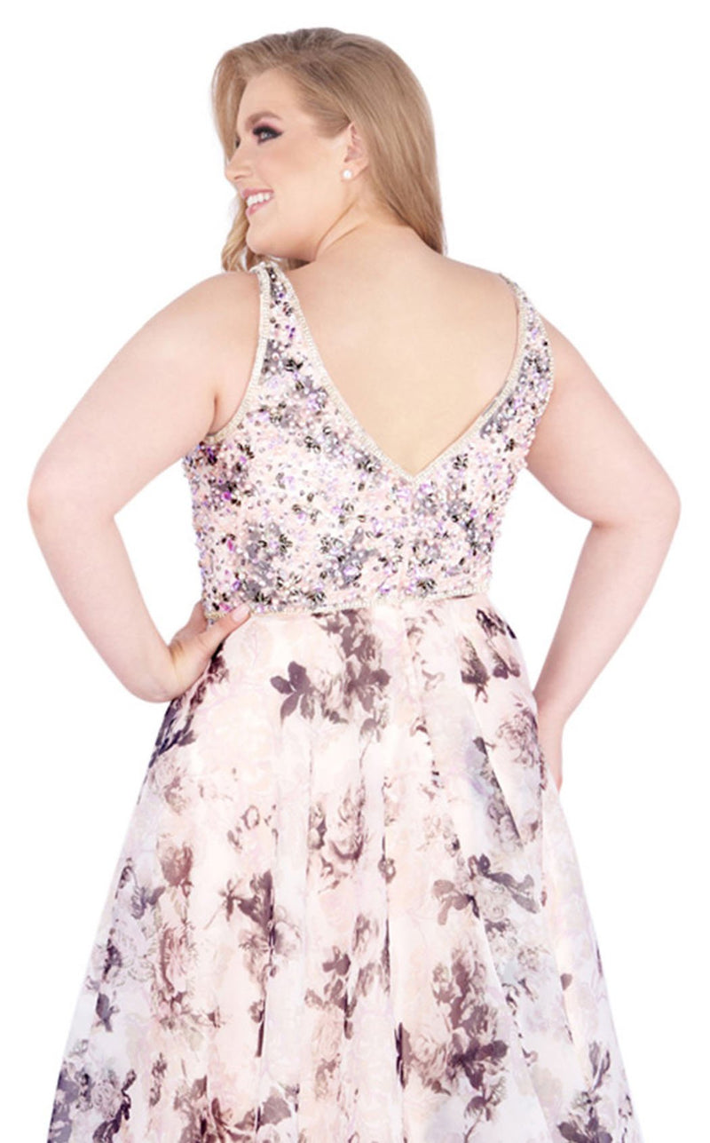 Mac Duggal Fabulouss 77542K Blush-Floral