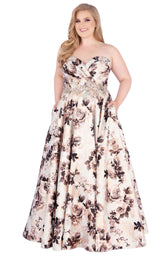 Mac Duggal Fabulouss 77546F Rose Gold