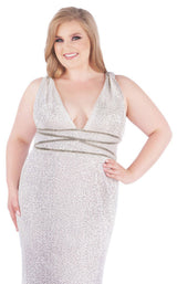 Mac Duggal Fabulouss 77558F Diamond White