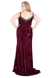 Mac Duggal Fabulouss 77562F Burgundy