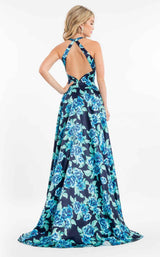 Rachel Allan 7572 Navy/Aqua