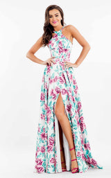 Rachel Allan 7572 White/Pink