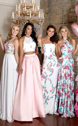 Rachel Allan 7572 White/Pink