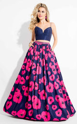 Rachel Allan 7620 Navy/Fuchsia