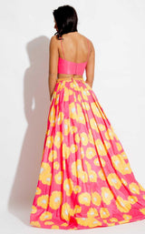 Rachel Allan 7620 Fuchsia/Yellow