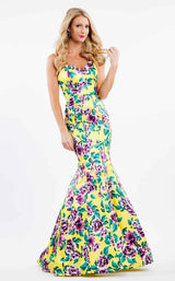 Rachel Allan 7636 Yellow/Lilac