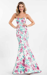 Rachel Allan 7636 White/Pink