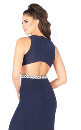 Mac Duggal 77614L Navy