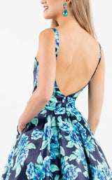 Rachel Allan 7702 Navy/Aqua