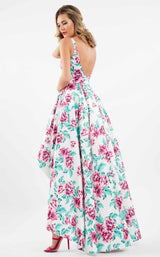 Rachel Allan 7702 White/Pink