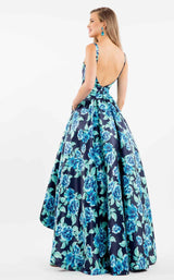 Rachel Allan 7702 Navy/Aqua