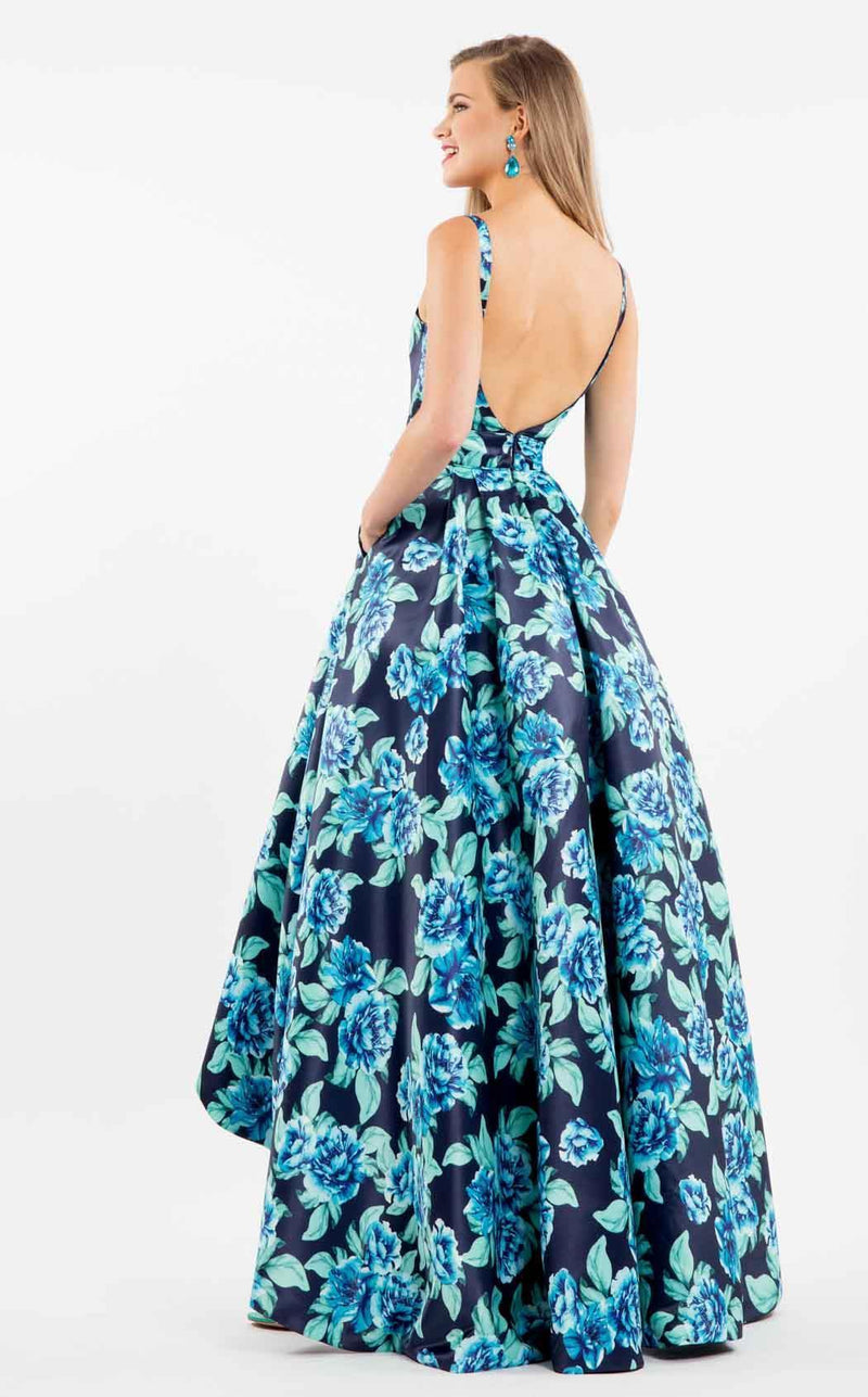 Rachel Allan 7702 Navy/Aqua