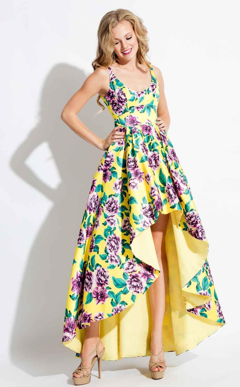 Rachel Allan 7702 Yellow/Lilac