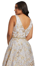 Mac Duggal Fabulouss 77741F Platinum/Gold