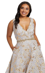 Mac Duggal Fabulouss 77741F Platinum/Gold